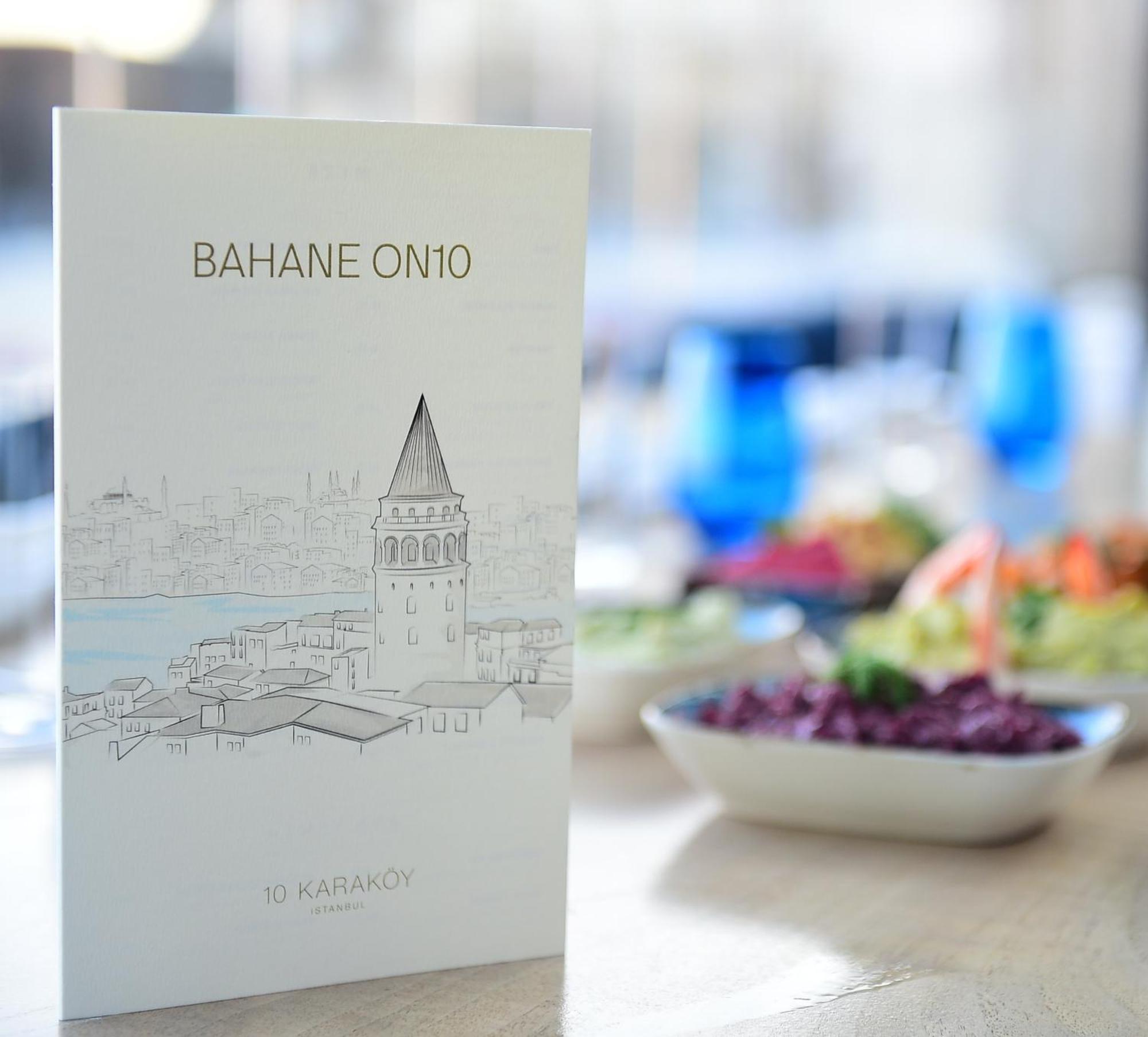 10 Karakoy Hotell Istanbul Eksteriør bilde Menu of Bahane on 10